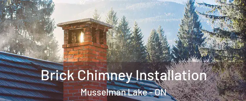  Brick Chimney Installation Musselman Lake - ON