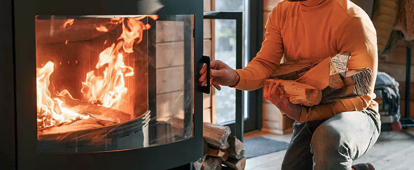 Residential Fireplace Ceramic Glass Installation in Ringwood, ON