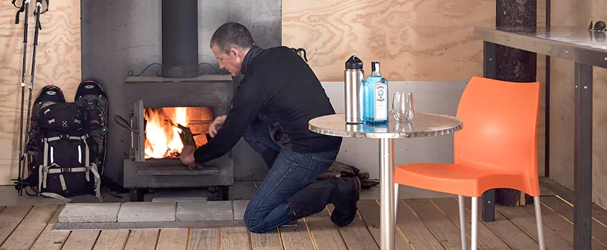 Open Hearth Wood Fireplace Installation in Ringwood, ON