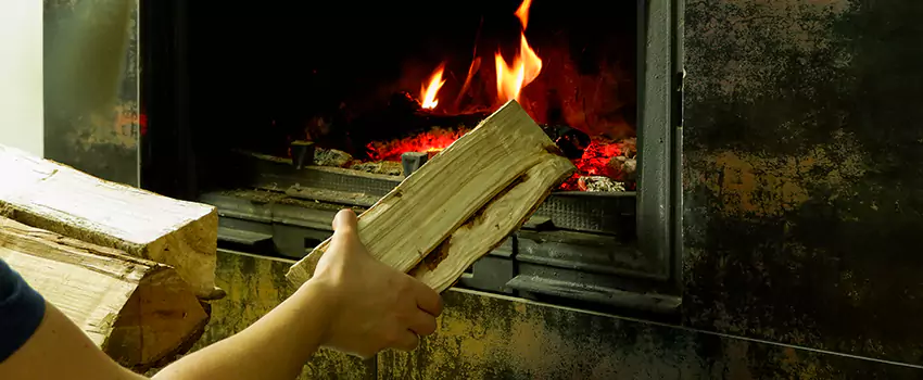 Wood Stove Heat Resistant Wall Repair in Ringwood, Ontario