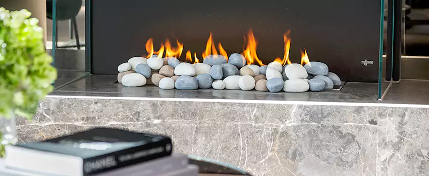 Double-Height Fireplace Design Refurbishment in Ringwood, Ontario