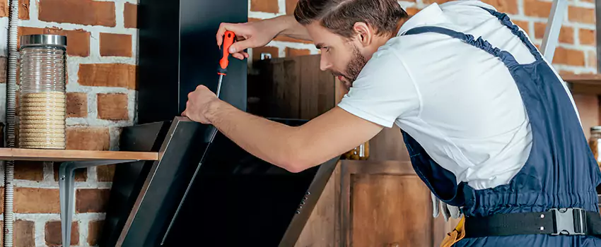 Old Rusted Metal Fireplace Repair And Replacement in Ringwood, ON