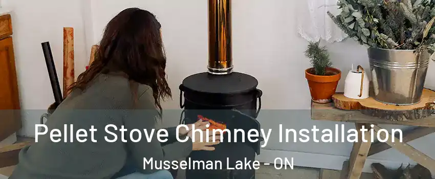  Pellet Stove Chimney Installation Musselman Lake - ON
